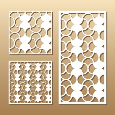 Lazer vektör paneli kesilmiş