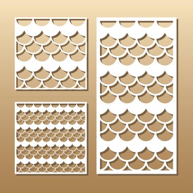 Lazer vektör paneli kesilmiş