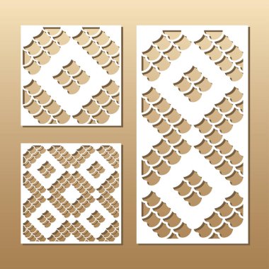 Lazer vektör paneli kesilmiş