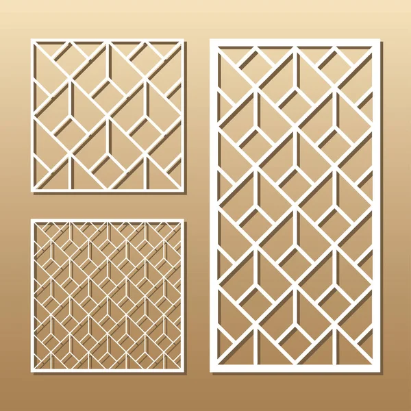 Panel de corte láser — Vector de stock