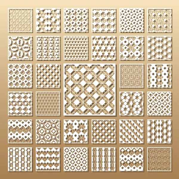 Lasergeschnittene Vektorplatten — Stockvektor