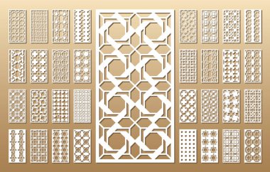 Lazer paneller kesilmiş