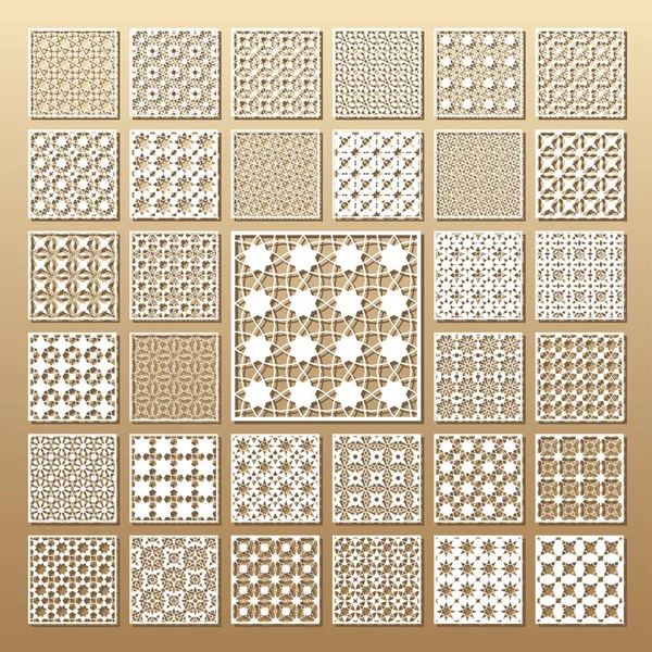 Pannelli tagliati laser — Vettoriale Stock