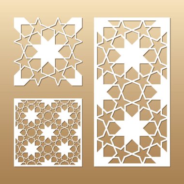 Lazer vektör paneli kesilmiş