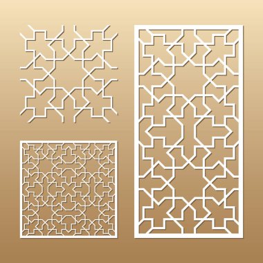 Lazer vektör paneli kesilmiş