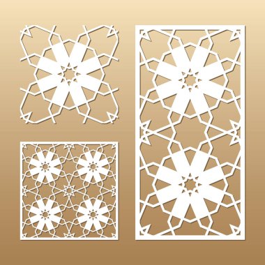 Lazer vektör paneli kesilmiş