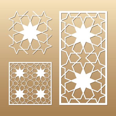 Lazer vektör paneli kesilmiş