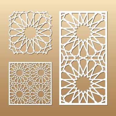 Lazer vektör paneli kesilmiş