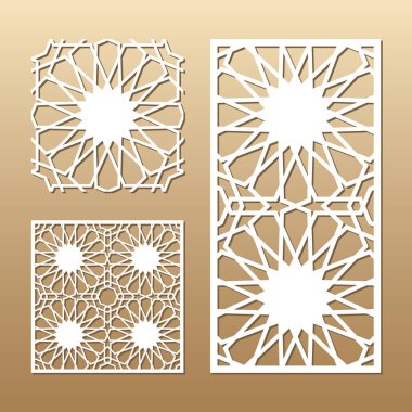 Lazer vektör paneli kesilmiş