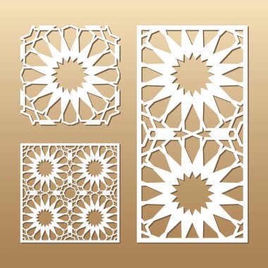 Lazer vektör paneli kesilmiş