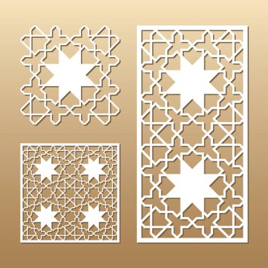 Lazer vektör paneli kesilmiş