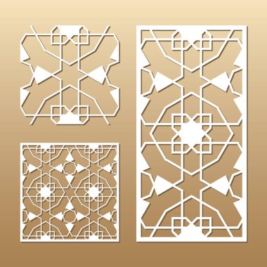 Lazer vektör paneli kesilmiş