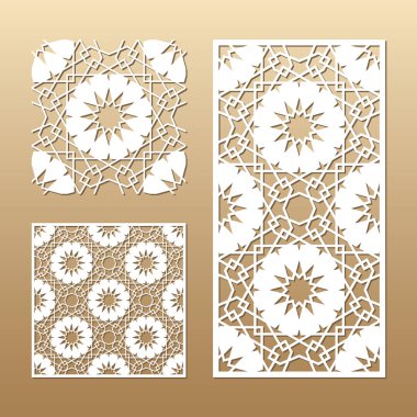 Lazer vektör paneli kesilmiş