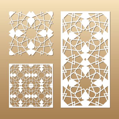 Lazer vektör paneli kesilmiş