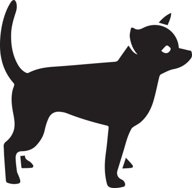 Dog icon symbol illustration in PNG format featuring a simple minimalist design of a cute dog face silhouette vector clipart for digital projects web design mobile app UI logo branding sticker print decoration and modern graphic elements