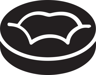 Dog icon symbol illustration in PNG format featuring a simple minimalist design of a cute dog face silhouette vector clipart for digital projects web design mobile app UI logo branding sticker print decoration and modern graphic elements