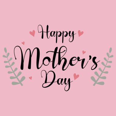 Anneler Günü tipografi tasarımı