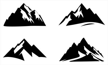 Dağ Silueti Simgesi Cesur Kara Tepeler Macera, Açık Hava Markalaşması ve Doğa Tasarım Projeleri