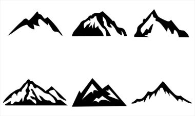 Dağ Silueti Simgesi Cesur Kara Tepeler Macera, Açık Hava Markalaşması ve Doğa Tasarım Projeleri