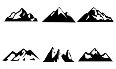 Dağ Silueti Simgesi Cesur Kara Tepeler Macera, Açık Hava Markalaşması ve Doğa Tasarım Projeleri