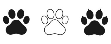 Beyaz arkaplanda hayvan pençesi vektörü