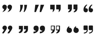 Alıntı Mark Simgesi Yazma, Typography ve Editoryal Tasarım Projeleri için 12 Typographic Styles Ayarladı