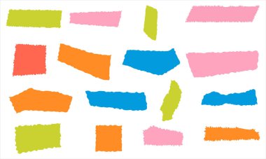 Renkli Yırtık Kağıt ParçalarıName