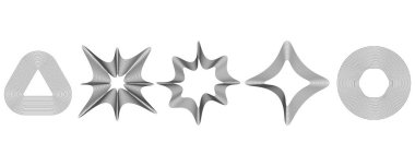 Soyut Geometrik Şekiller Vektör Ayarları