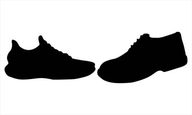 Sneaker Siluet Simge vektörü