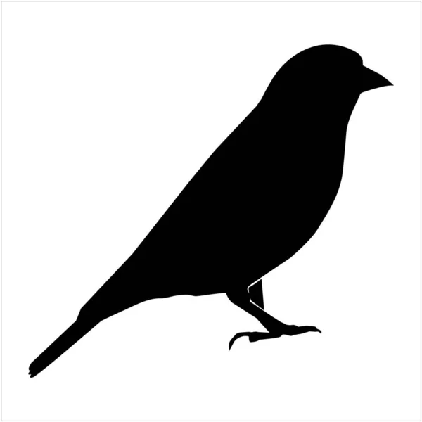 kuş silueti vektör simgesi