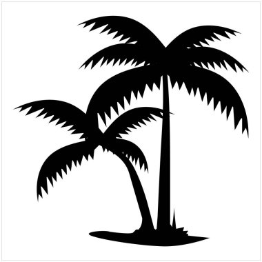 Palmiye ağacı vektör simgesi