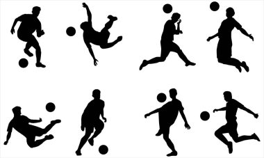 Futbolcu siluetleri ayarlandı