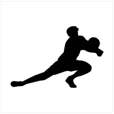 Basketbolcu Siluet Dinamik Hareket Poz ile Spor, Spor, Spor ve Spor Hareketi Tasarımı