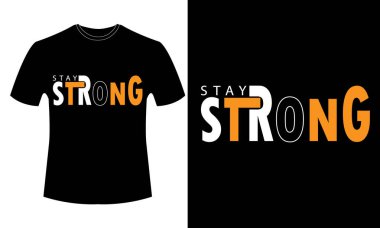STRONG KALDI - Typography tişört tasarımı
