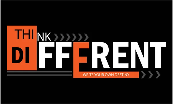 Farkı Düşün - Yaratıcı Projeler için Modern Tipografi Etiketi