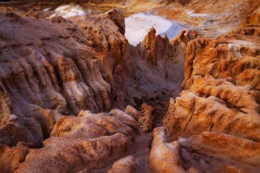 Kum ve kil doku. Arka plan güzel kabartma