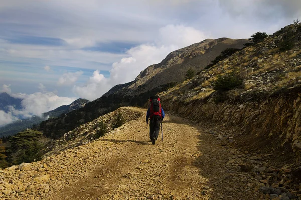 Stony hills - landscape along the Lycian way, Turkey — Stock Photo, Image