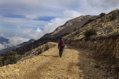 Likya yolu boyunca güzel manzara, turizm gezisi Türkiye
