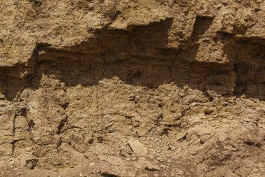 Çizim olarak derin toprak dilimi, arka plan doğal