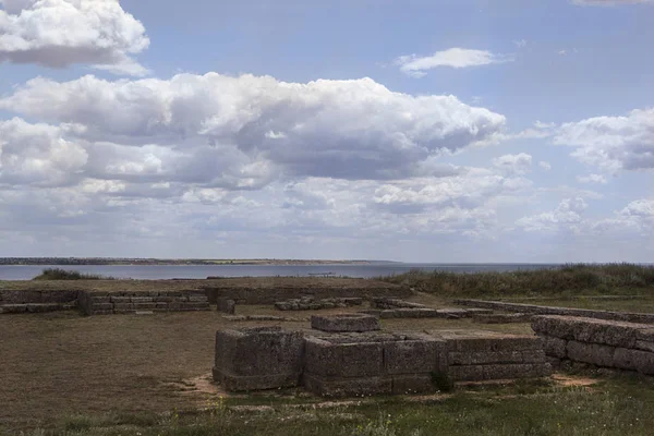 Starożytne greckie wioski ruiny starożytnego Olbia Północne wybrzeże Morza Czarnego — Zdjęcie stockowe