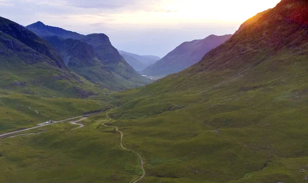 The Three Sisters and the Pass of Glencoe Lochaber, İskoçya İskoçya 'da..