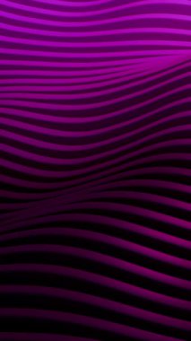 Dijital hareket grafikleri, modern video arkaplanları ve yaratıcı sunum görselleri için tasarlanmış parlak mor kıvrımlı dalga benzeri çizgileri olan dikey ve dikey bir döngü video animasyonu.