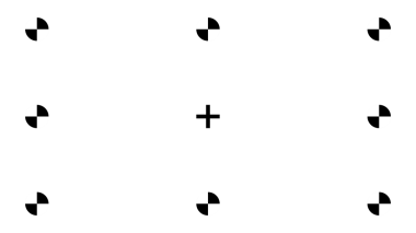 VFX çalışması için artı semboller ve dönüşümlü köşe takip işaretleri kombinasyonu. Bu film yapım izleme işaretleri basit bir şebekeye yerleştirilmiş ve şeffaf bir arkaplanda izole edilmiştir..