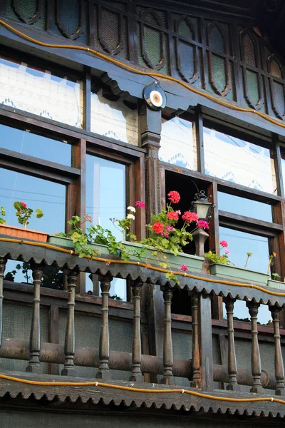 Старинный Квартал Анкары Деревянными Традиционными Домами Турция — стоковое фото