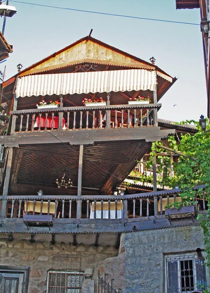 Historische Centrum Van Ankara Met Houten Traditionele Huizen Turkije — Stockfoto