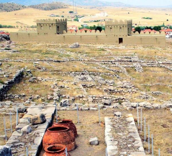 Archeologische Site Van Hattusa Oude Stad Van Hittiti Turkije — Stockfoto