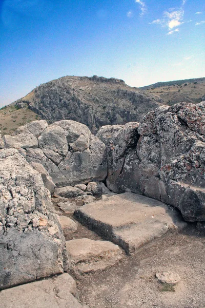 Hattusa Hittiti 터키의 도시의 고고학 사이트 — 스톡 사진