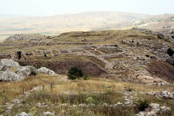 Αρχαιολογικός Χώρος Της Χαττούσα Αρχαία Πόλη Της Hittiti Τουρκία — Φωτογραφία Αρχείου