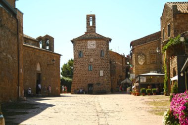 Sovana - İtalya, 08/28/2012 - Grosseto eyaletinde yer Toskana ortaçağdan kalma şehir