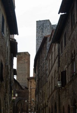 San Gimignano - İtalya -, Temmuz/31/2011 itibariyle - Ortaçağ kule ve eski merkezi saraylarda